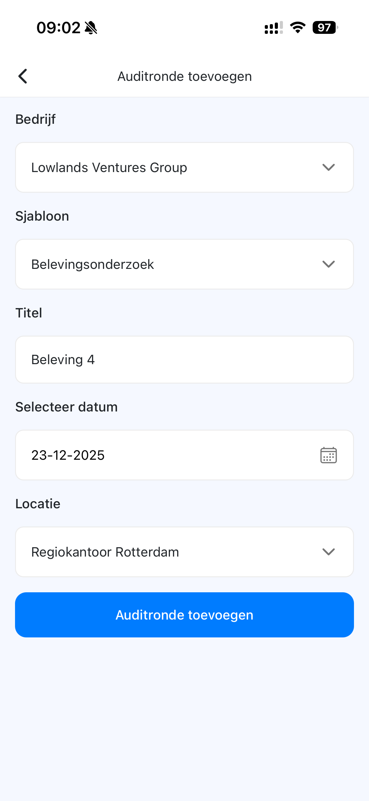 Afwijkingen vastleggen