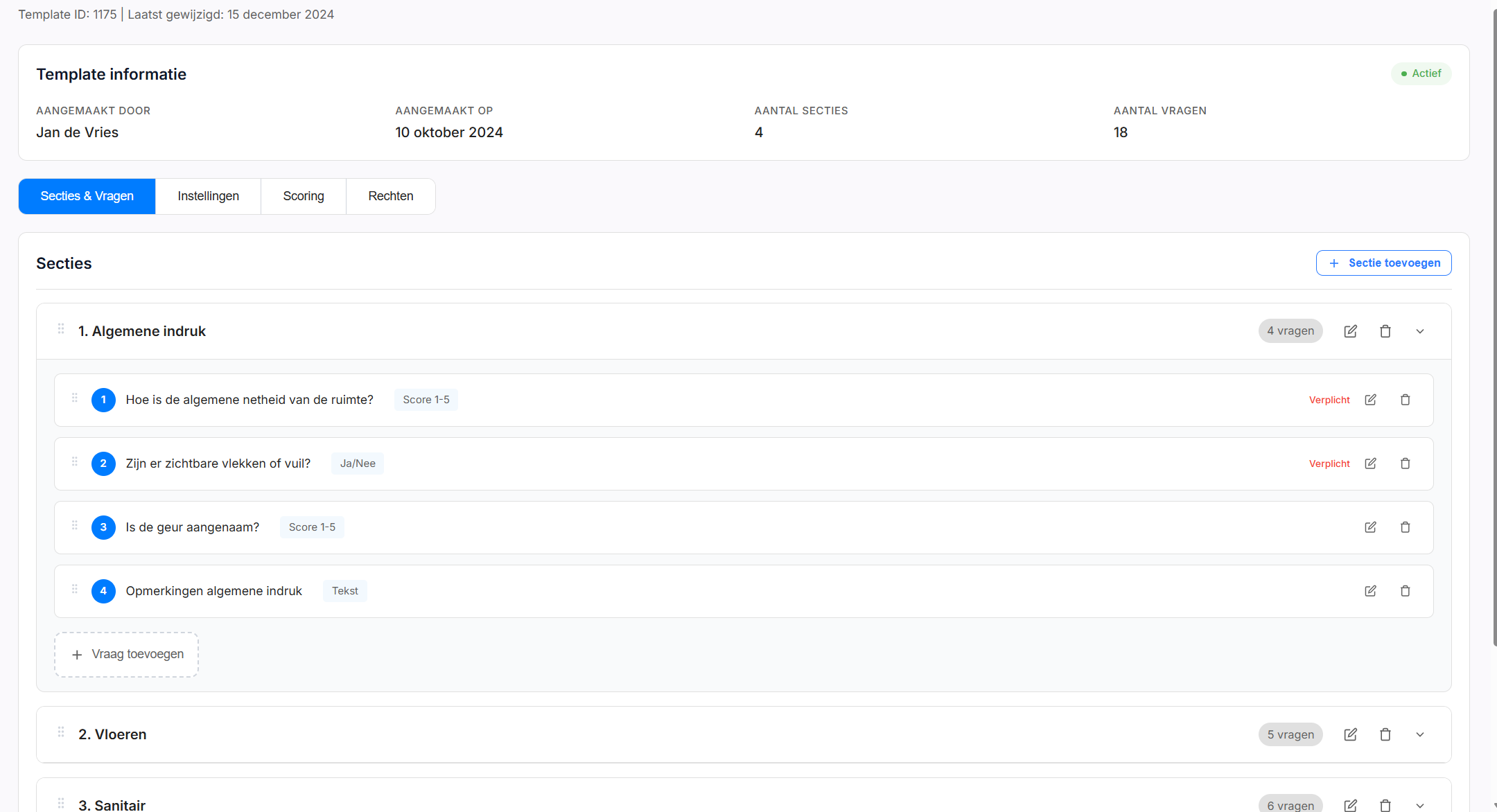 Audit configuratie