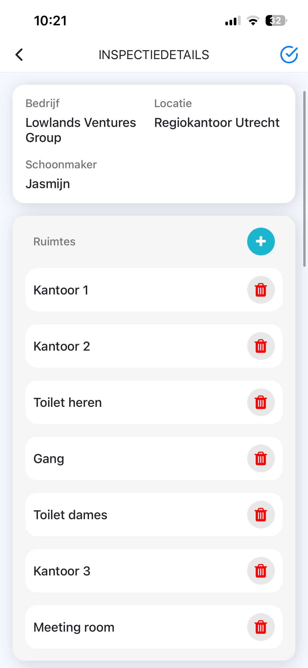 Controle overzicht