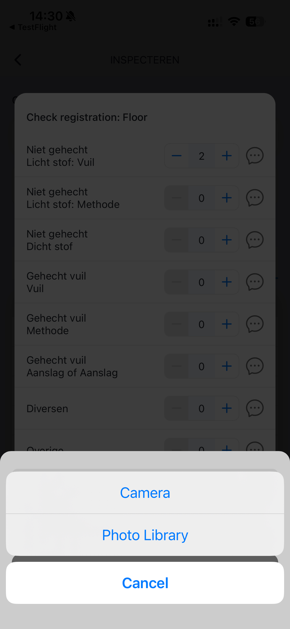 Plattegrond selectie
